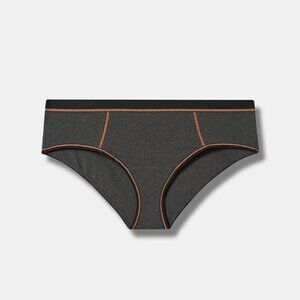 Torrid - Cotton Mid Rise Hipster Panty in Charcoal Heather And Orange Ochre‌‌